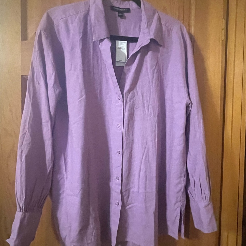 Linen blouse Size M Banana Republic NWT